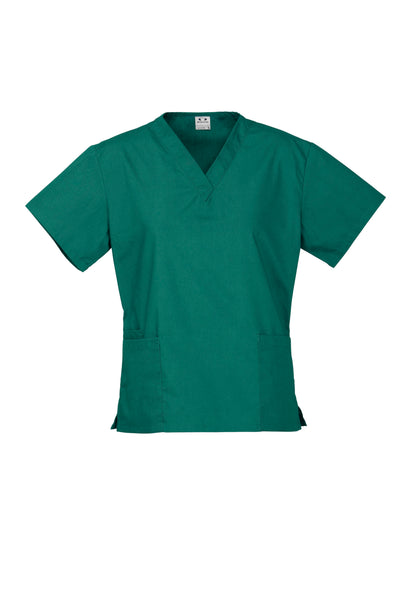 Biz Collection Womens Classic Scrub Top - Hunter Green