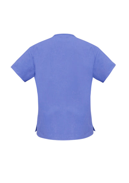 Biz Collection Womens Classic Scrub Top - Mid Blue