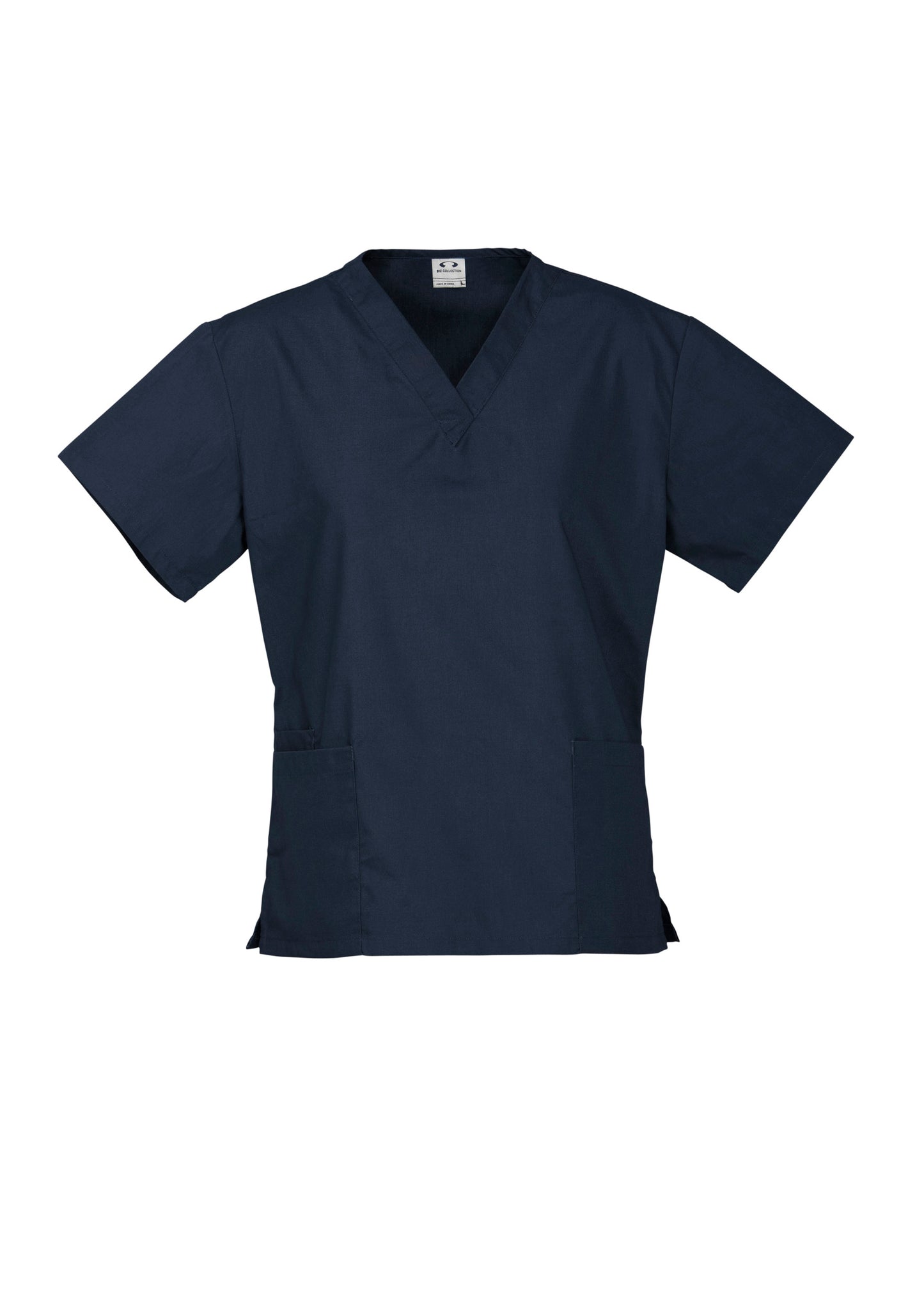 Biz Collection Womens Classic Scrub Top - Navy