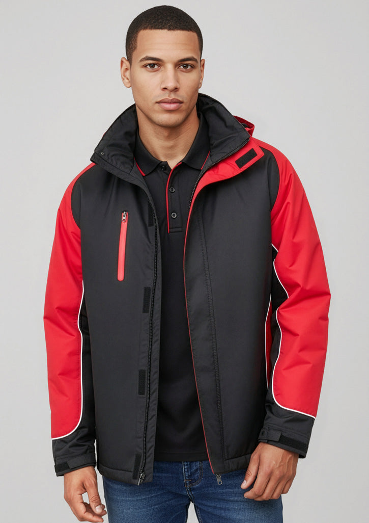 Biz Collection Unisex Nitro Jacket - Black/Red/White