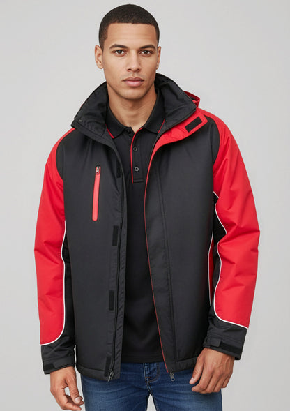 Biz Collection Unisex Nitro Jacket - Black/Red/White