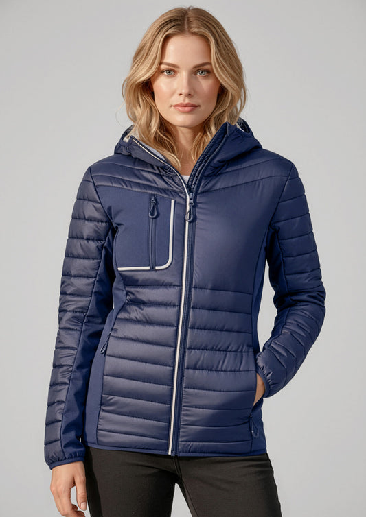 Biz Collection Unisex Patrol Jacket - Navy/Silver