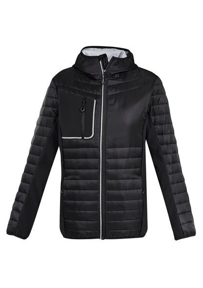 Biz Collection Unisex Patrol Jacket - Black/Silver