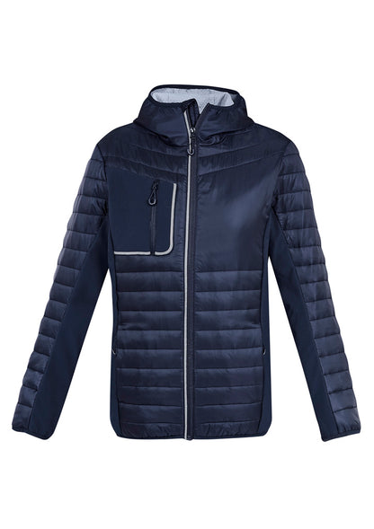 Biz Collection Unisex Patrol Jacket - Navy/Silver