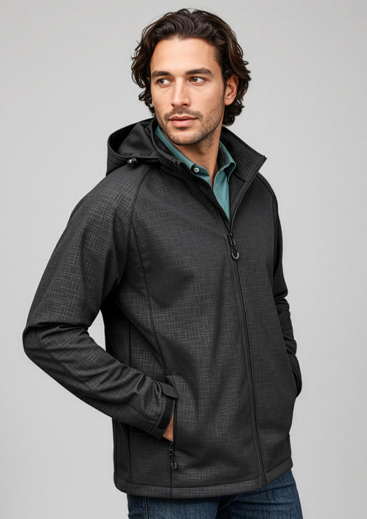 Biz Collection Mens Geo Jacket - Black