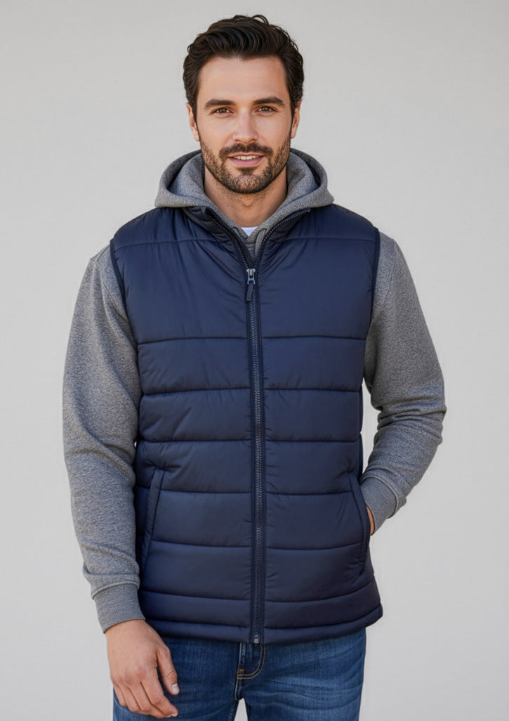 Biz Collection Mens Alpine Vest - Navy