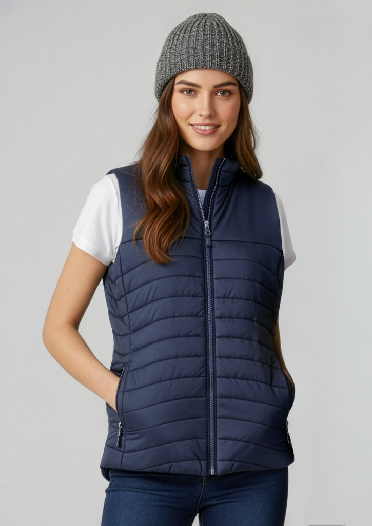 Biz Collection Womens Expedition Vest - Navy