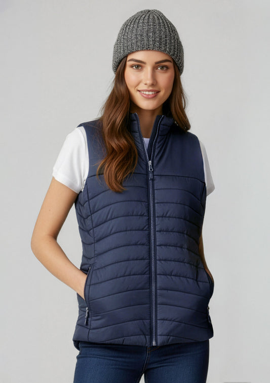 Biz Collection Womens Expedition Vest - Navy