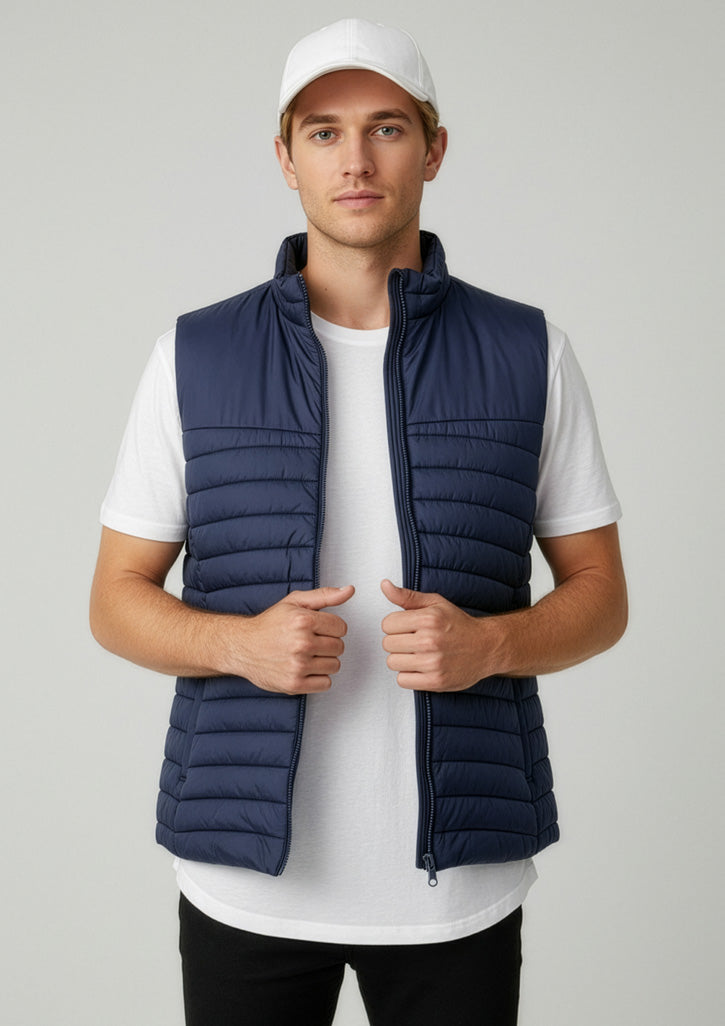 Biz Collection Mens Expedition Vest - Navy