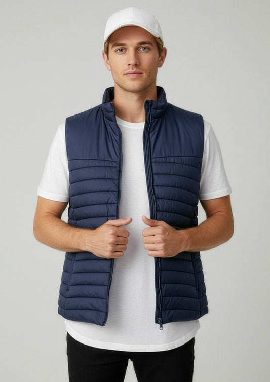 Biz Collection Mens Expedition Vest - Navy
