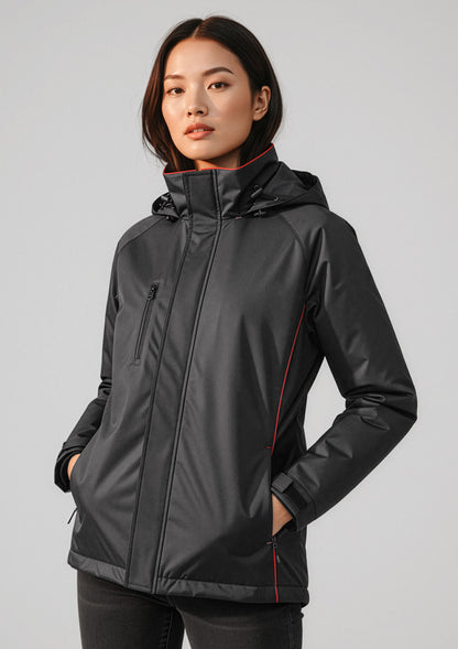 Biz Collection Unisex Core Jacket - Black/Red