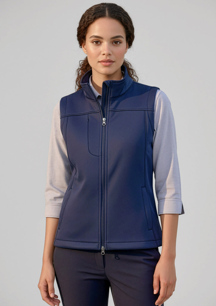 Biz Collection Womens Softshell Vest - Navy