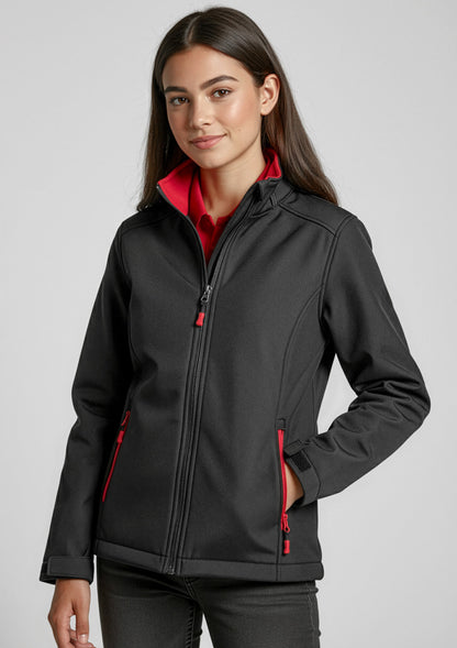 Biz Collection Kids Geneva Jacket - Black/Red