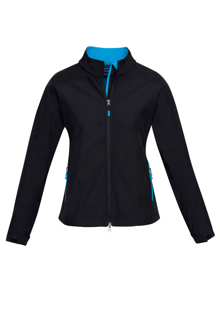Biz Collection Womens Geneva Jacket - Black/Cyan