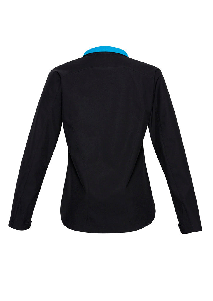 Biz Collection Womens Geneva Jacket - Black/Cyan