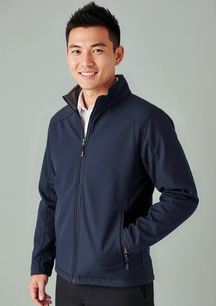 Biz Collection Mens Geneva Jacket - Navy/Graphite