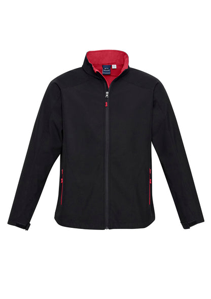 Biz Collection Mens Geneva Jacket - Black/Red