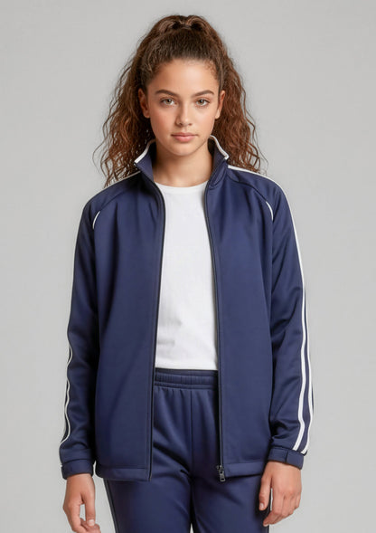 Biz Collection Kids Flash Jacket - Navy/White