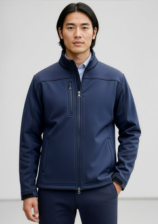 Biz Collection Mens Softshell Jacket - Navy