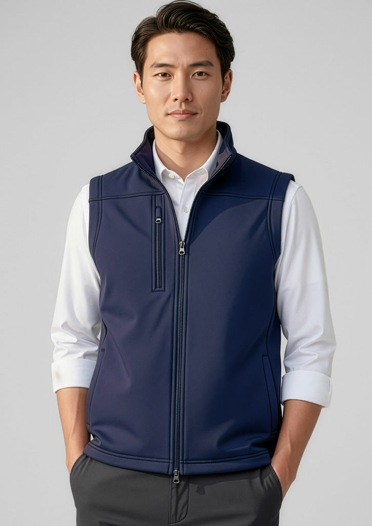 Biz Collection Mens Softshell Vest - Navy