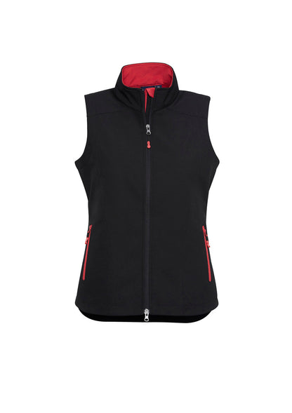 Biz Collection Womens Geneva Vest - Black/Red