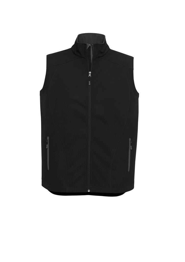 Biz Collection Mens Geneva Vest - Black/Graphite