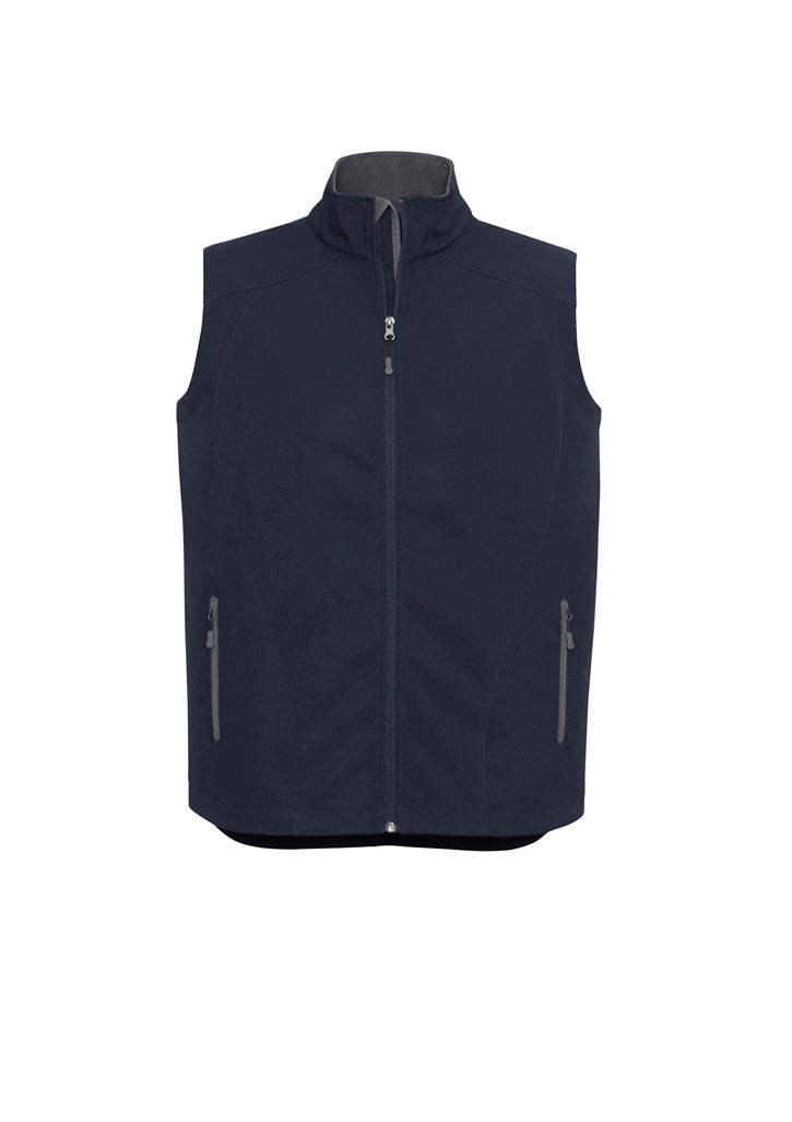 Biz Collection Mens Geneva Vest - Navy/Graphite