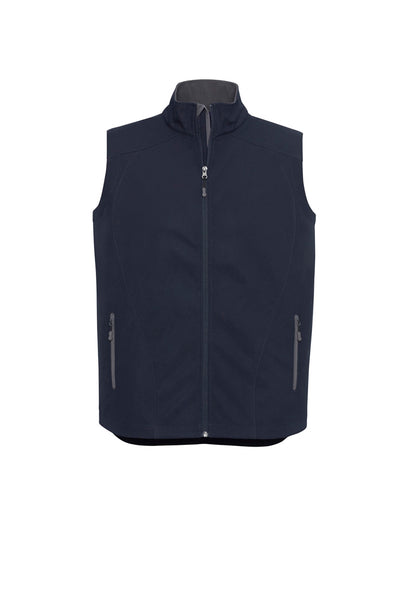 Biz Collection Mens Geneva Vest - Navy/Graphite