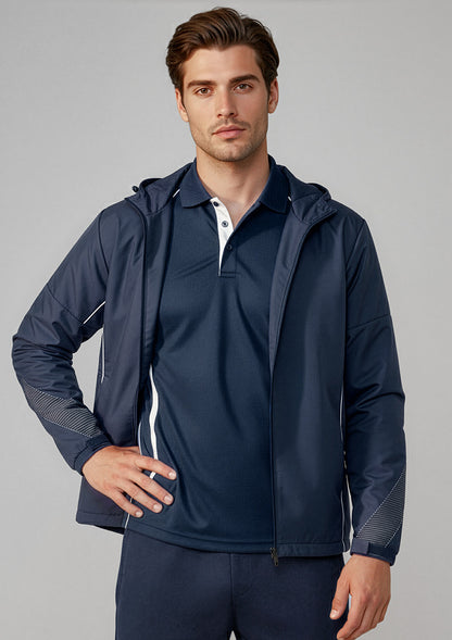 Biz Collection Unisex Razor Jacket - Navy/White