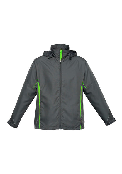 Biz Collection Unisex Razor Jacket - Grey/Fluoro Lime