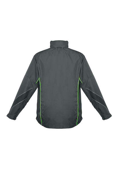 Biz Collection Unisex Razor Jacket - Grey/Fluoro Lime