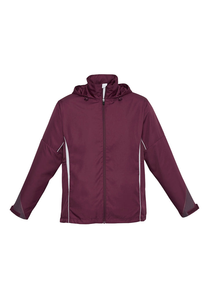 Biz Collection Unisex Razor Jacket - Maroon/White