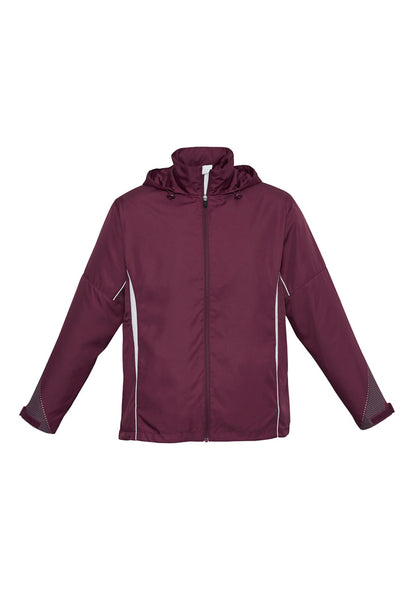 Biz Collection Unisex Razor Jacket - Maroon/White