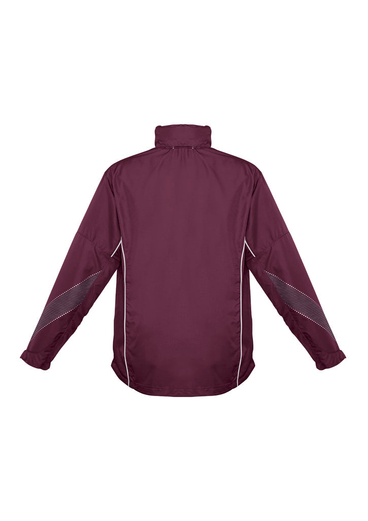 Biz Collection Unisex Razor Jacket - Maroon/White