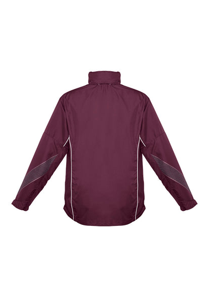 Biz Collection Unisex Razor Jacket - Maroon/White