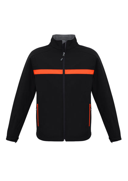 Biz Collection Unisex Charger Jacket - Black/Fluoro Orange/Grey