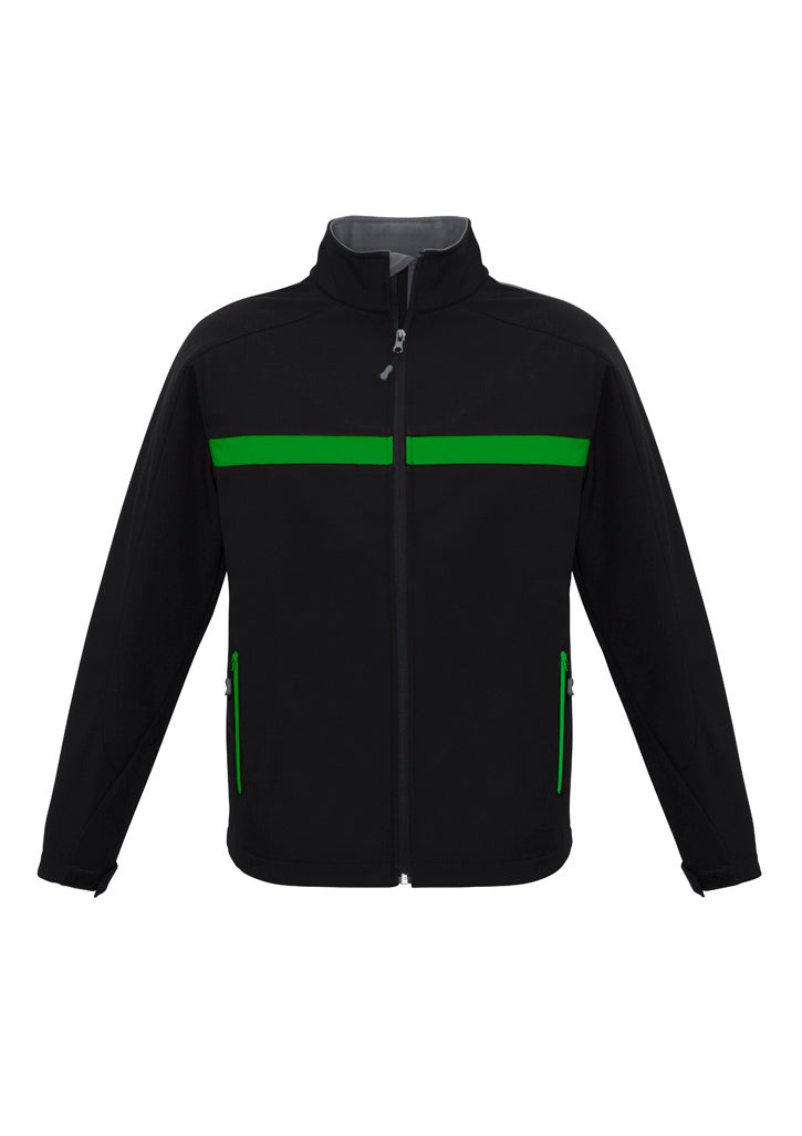 Biz Collection Unisex Charger Jacket - Black/Green/Grey