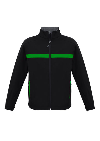 Biz Collection Unisex Charger Jacket - Black/Green/Grey