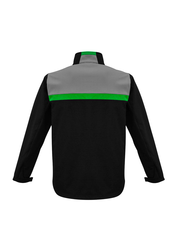 Biz Collection Unisex Charger Jacket - Black/Green/Grey