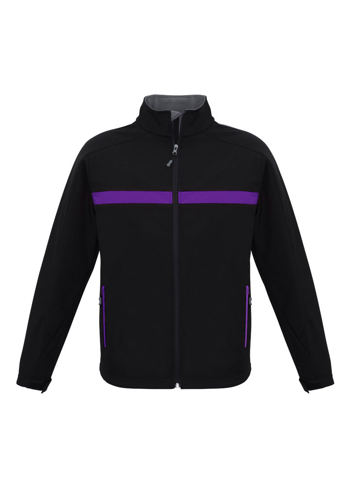 Biz Collection Unisex Charger Jacket - Black/Purple/Grey