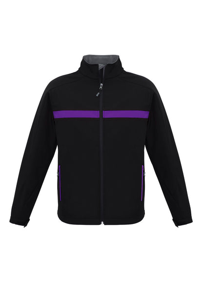 Biz Collection Unisex Charger Jacket - Black/Purple/Grey