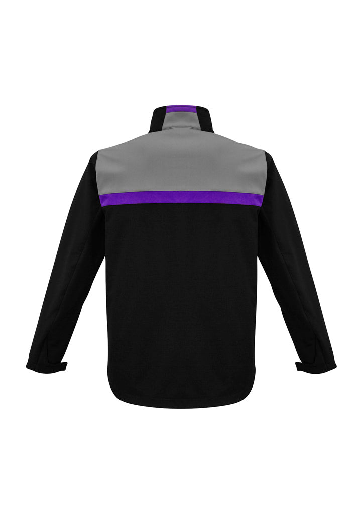 Biz Collection Unisex Charger Jacket - Black/Purple/Grey