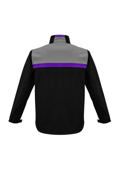 Biz Collection Unisex Charger Jacket - Black/Purple/Grey