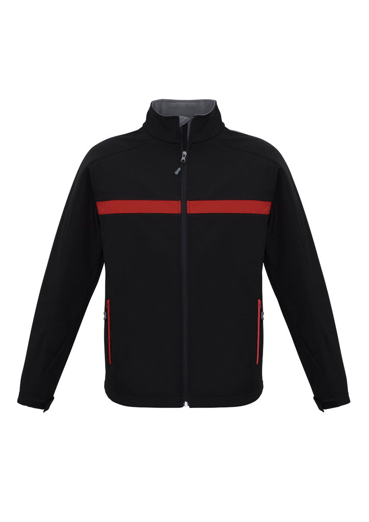 Biz Collection Unisex Charger Jacket - Black/Red/Grey