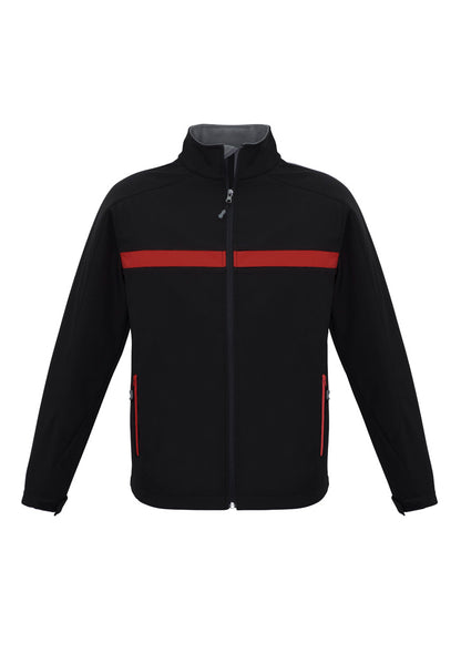 Biz Collection Unisex Charger Jacket - Black/Red/Grey