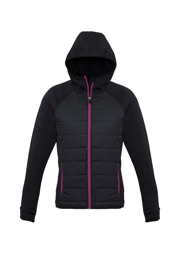 Biz Collection Womens Stealth Jacket - Black/Magenta