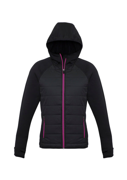 Biz Collection Womens Stealth Jacket - Black/Magenta