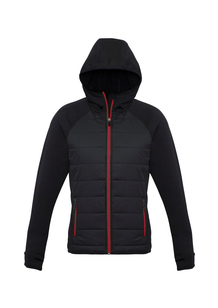 Biz Collection Womens Stealth Jacket - Black/Red