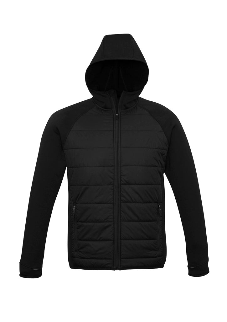 Biz Collection Mens Stealth Jacket - Black/Silver