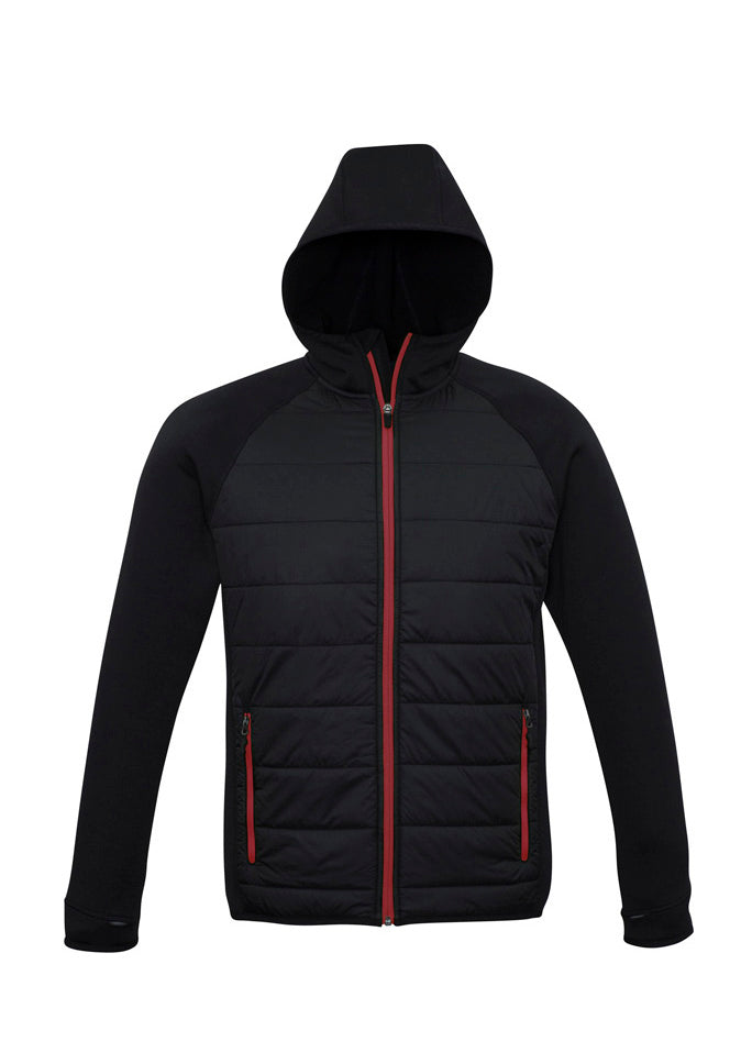Biz Collection Mens Stealth Jacket - Black/Red